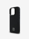 DKNY DKNY PU кожа с лого "Stack" Magsafe заден капак за iPhone 16 Pro Max Black