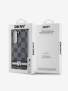 DKNY DKNY PU кожа с кариран десен и райе заден капак за Samsung Galaxy Z Fold 6 Black