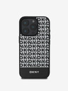 DKNY DKNY PU кожа с повтарящ се десен на долни ивици MagSafe заден капак за iPhone 16 Pro Max Black