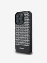 DKNY DKNY PU кожа с повтарящ се десен на долни ивици MagSafe заден капак за iPhone 16 Pro Max Black