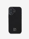 DKNY DKNY PU кожа с лого на стека Magsafe заден капак за iPhone 16 черен