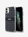 DKNY PC/TPU Repeat Pattern Tonal Stripe Magsafe заден капак за iPhone 11 Black DKNY