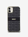 DKNY PC/TPU Repeat Pattern Tonal Stripe Magsafe заден капак за iPhone 11 Black DKNY