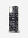 DKNY PC/TPU Repeat Pattern Tonal Stripe Magsafe заден капак за iPhone 11 Black DKNY