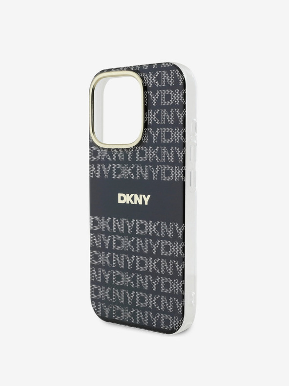 DKNY DKNY PC/TPU Повтарящ се модел с тонове ивици Magsafe заден капак за iPhone 16 Pro Max Black