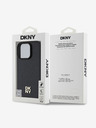 DKNY DKNY PU кожа с повтарящ се десен и лого MagSafe заден капак за iPhone 16 Pro Max Black