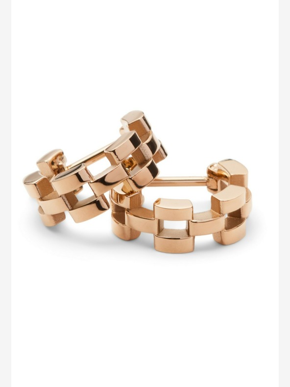 Daniel Wellington Дамски обеци от розова златна стомана Daniel Wellington с 3 връзки