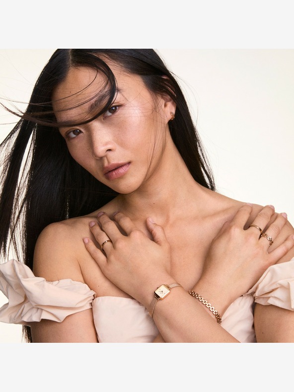 Daniel Wellington Дамски обеци от розова златна стомана Daniel Wellington с 3 връзки