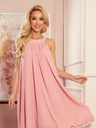 numoco Рокля от шифон с вратовръзка - прахово розово Numoco ALIZEE