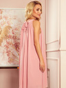 numoco Рокля от шифон с вратовръзка - прахово розово Numoco ALIZEE