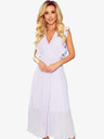 numoco Плисирана миди рокля с волани и деколте - цвят вера Numoco EMILY