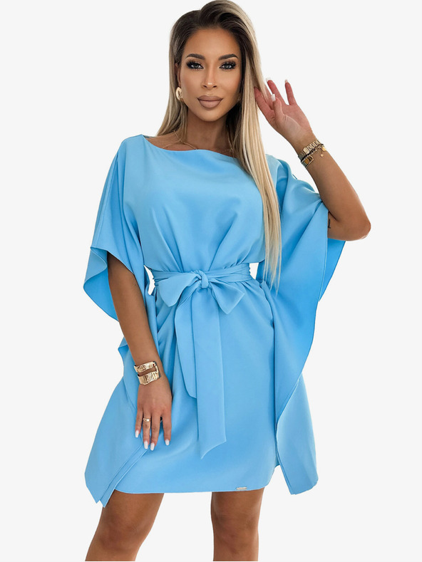 numoco Рокля с пеперуди Numoco SOFIA с връзка на талията