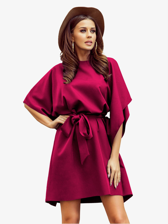 numoco Рокля с пеперуди Numoco SOFIA с връзка на талията