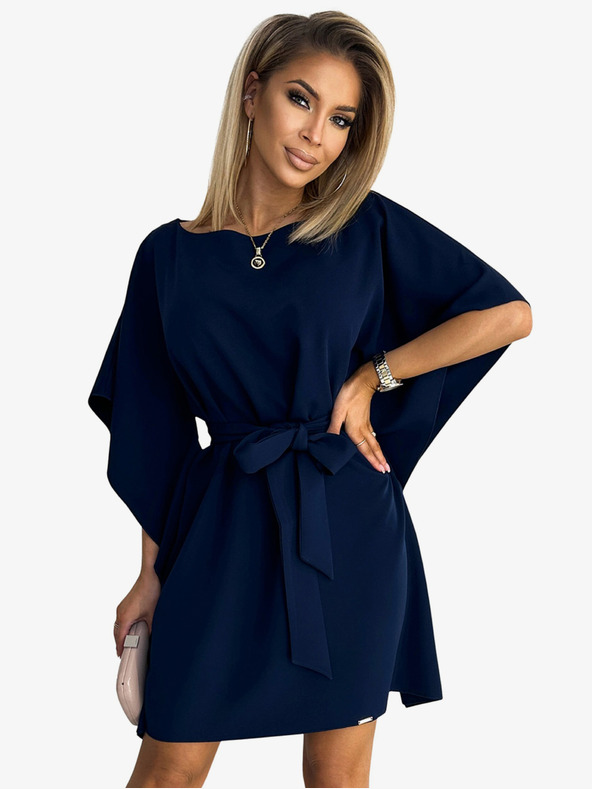 numoco Рокля с пеперуди Numoco SOFIA с връзка на талията