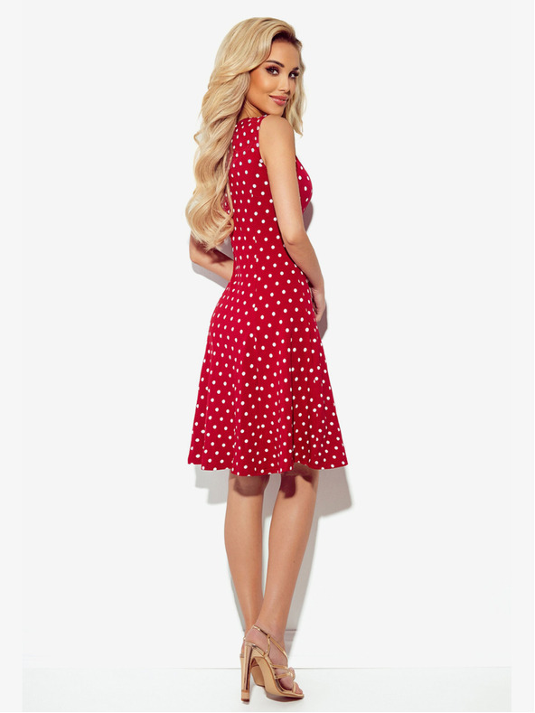 numoco Рокля с деколте - бордо с точки Numoco STELLA