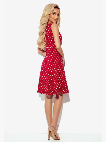 numoco Рокля с деколте - бордо с точки Numoco STELLA