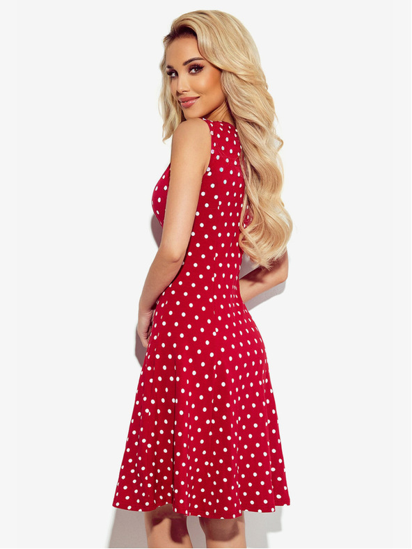 numoco Рокля с деколте - бордо с точки Numoco STELLA