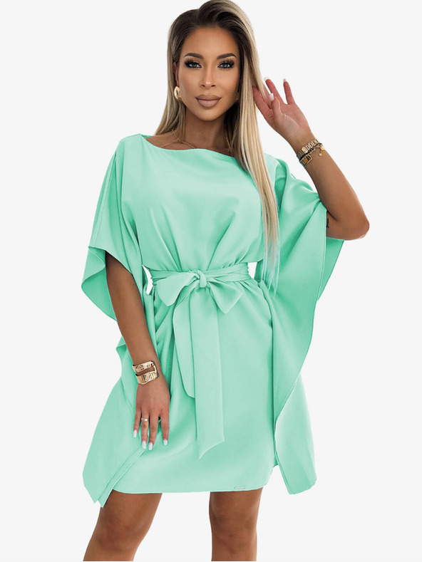 numoco Рокля с пеперуди Numoco SOFIA с връзка на талията