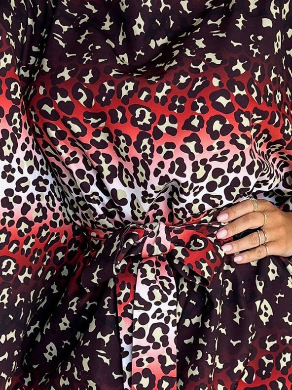 numoco Рокля с пеперуди Numoco SOFIA с връзка на талията