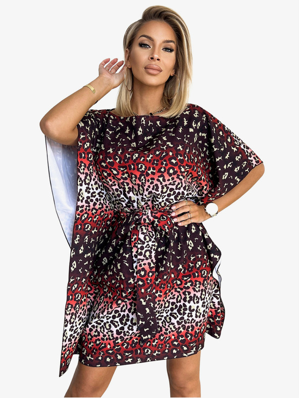 numoco Рокля с пеперуди Numoco SOFIA с връзка на талията