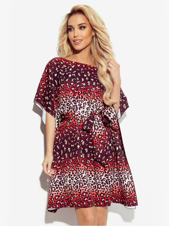 numoco Рокля с пеперуди Numoco SOFIA с връзка на талията