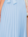 numoco Плисирана рокля с къс ръкав - светлосиня Numoco LILA