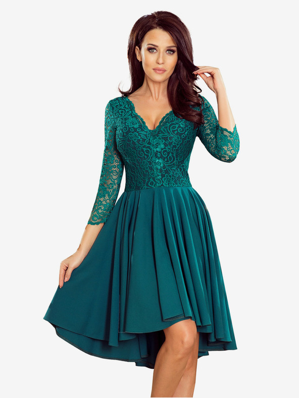 numoco Ексклузивна рокля с дантела - зелена Numoco NICOLLE