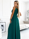 numoco Елегантна дълга макси рокля без презрамки - зелена Numoco CHIARA