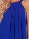 numoco Рокля от шифон с връзки - синя Numoco ALIZEE