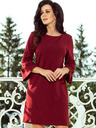 numoco Рокля с дантелени ръкави - бордо Numoco MARGARET