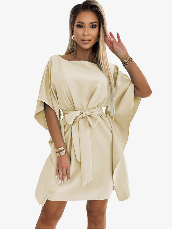 numoco Рокля с пеперуди Numoco SOFIA с връзка на талията