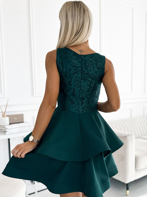 numoco Рокля с дантела - зелена Numoco LAURA