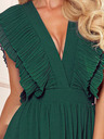 numoco Миди рокля с раирано деколте - зелена Numoco YANA