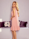 numoco Рокля с панделки на раменете - прахово розово Numoco ROSITA