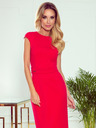 numoco Елегантна миди рокля с колан - червена Numoco TAMARA