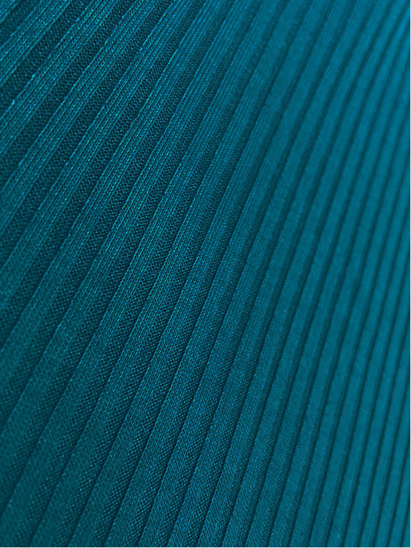 numoco Раирана рокля с маншети - морски цвят Numoco LARA