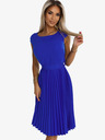 numoco Плисирана рокля с къс ръкав - синя Numoco LILA
