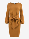 numoco Удобна рокля с връзка на талията - карамел Numoco JENNY