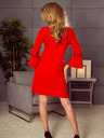 numoco Рокля с дантелени ръкави - червена Numoco MARGARET