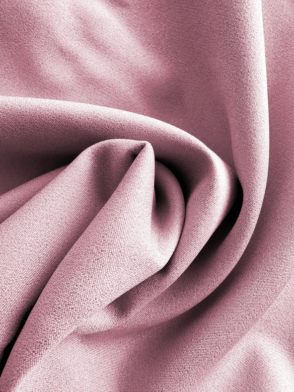 numoco Рокля с панделка и трапец - прахово розово с блясък Numoco NEVA