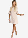 numoco Рокля с трапец и панделка - бежова Numoco NEVA