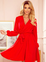 numoco Дамска рокля с деколте - червена Numoco BINDY