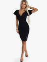 numoco Елегантна рокля с торбичка деколте - черна Numoco NINA