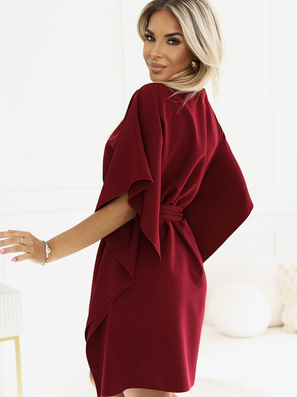 numoco Рокля с пеперуди Numoco SOFIA с връзка на талията