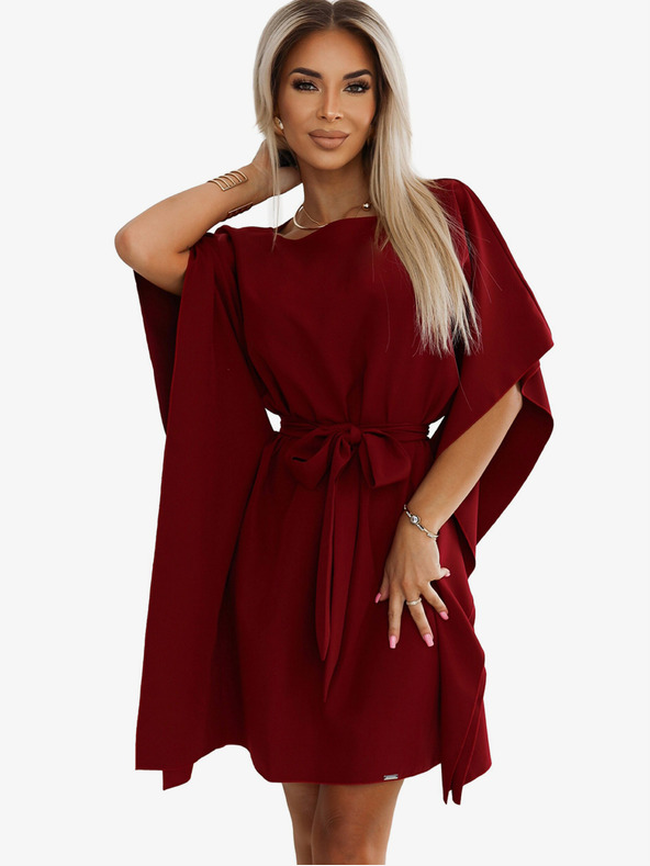 numoco Рокля с пеперуди Numoco SOFIA с връзка на талията