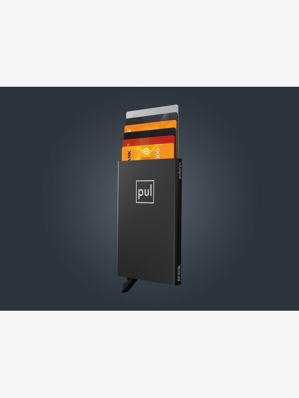 Pularys Калъф за документи Pularys черен, матиран алуминий