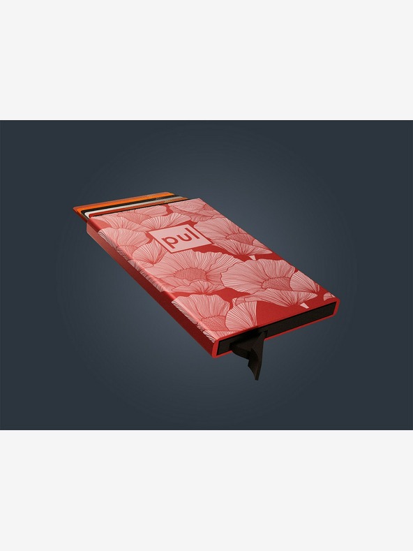 Pularys Дамски калъф за документи Pularys - маково червено