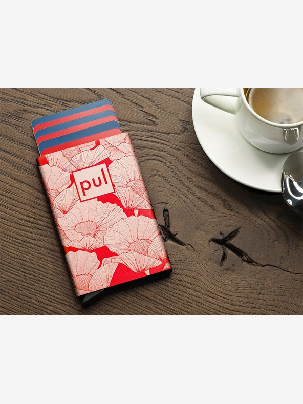 Pularys Дамски калъф за документи Pularys - маково червено