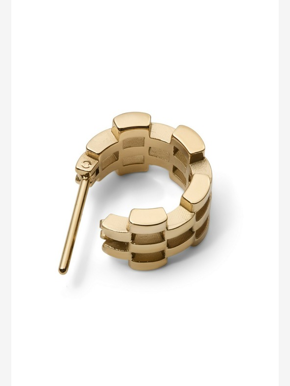 Daniel Wellington Дамски златни стоманени обеци Daniel Wellington 5-Link