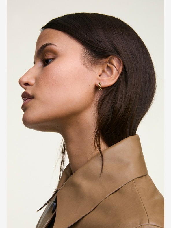 Daniel Wellington Дамски златни стоманени обеци Daniel Wellington с 3 връзки